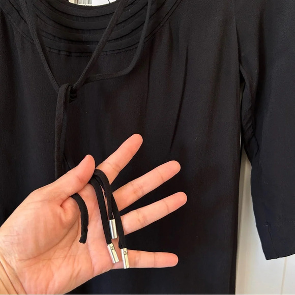 NWT Diane von Furstenberg Black Parlian Shift Dress Size 4 - Picture 5 of 7